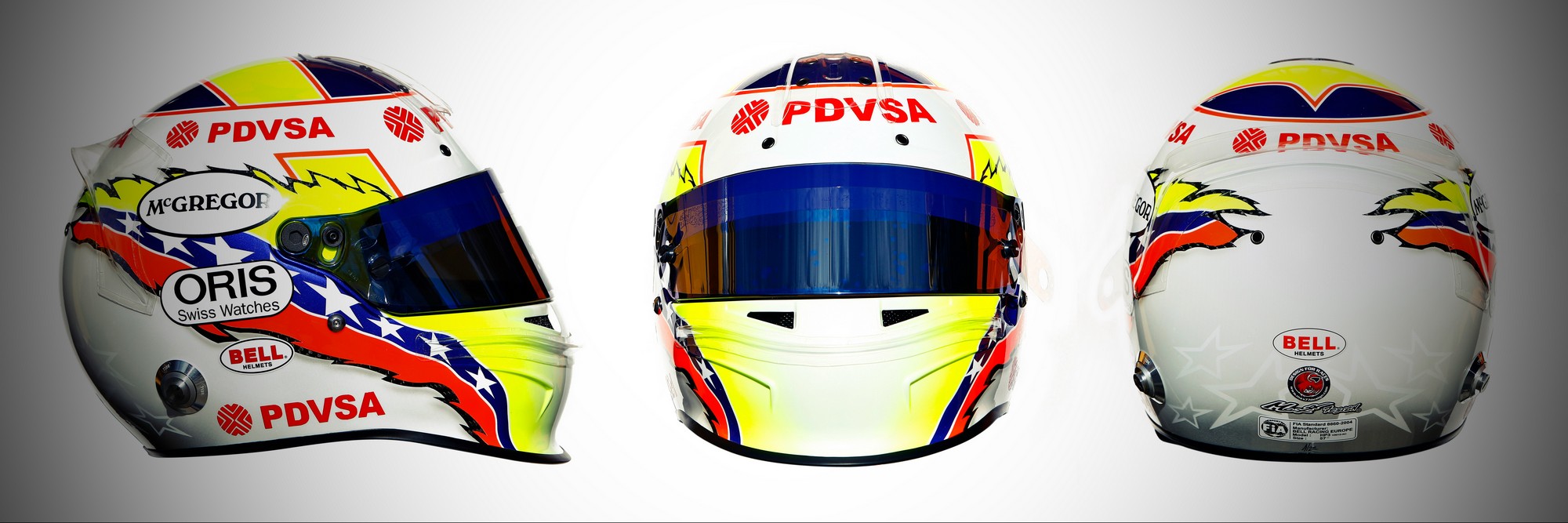Шлем Пастора Мальдонадо на сезон 2011 года | 2011 helmet of Pastor Maldonado