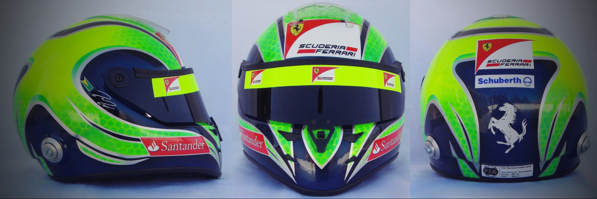 Шлем Фелипе Массы на сезон 2011 года | 2011 helmet of Felipe Massa