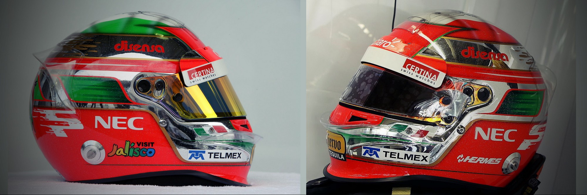 Шлем Серхио Переса на Гран-При Бразилии 2011 | 2011 Brazilian Grand Prix helmet of Sergio Perez
