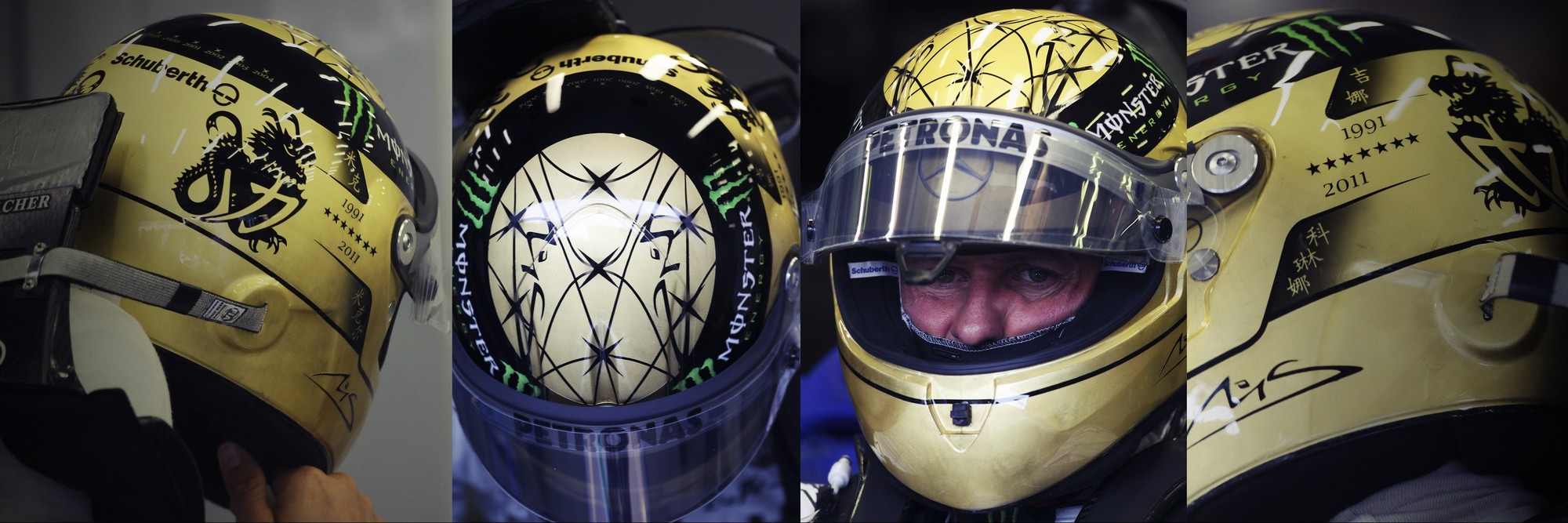 Шлем Михаэля Шумахера на Гран-При Бельгии 2011 года | 2011 Belgian Grand Prix helmet of Michael Schumacher