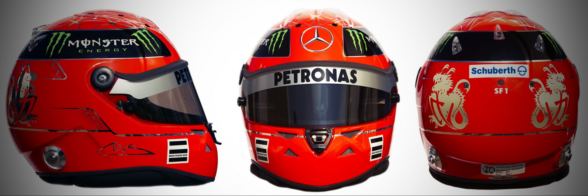 Шлем Михаэля Шумахера на сезон 2011 года | 2011 helmet of Michael Schumacher