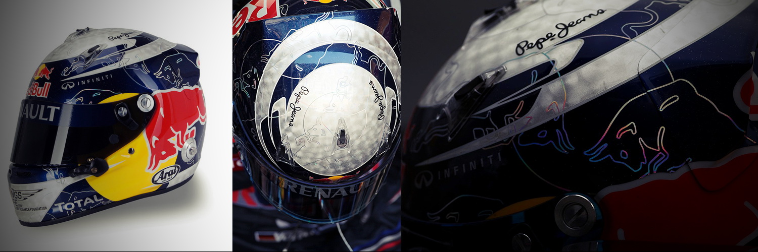 Шлем Себастьяна Феттеля на Гран-При Канады 2011 | 2011 Canadian Grand Prix helmet of Sebastian Vettel