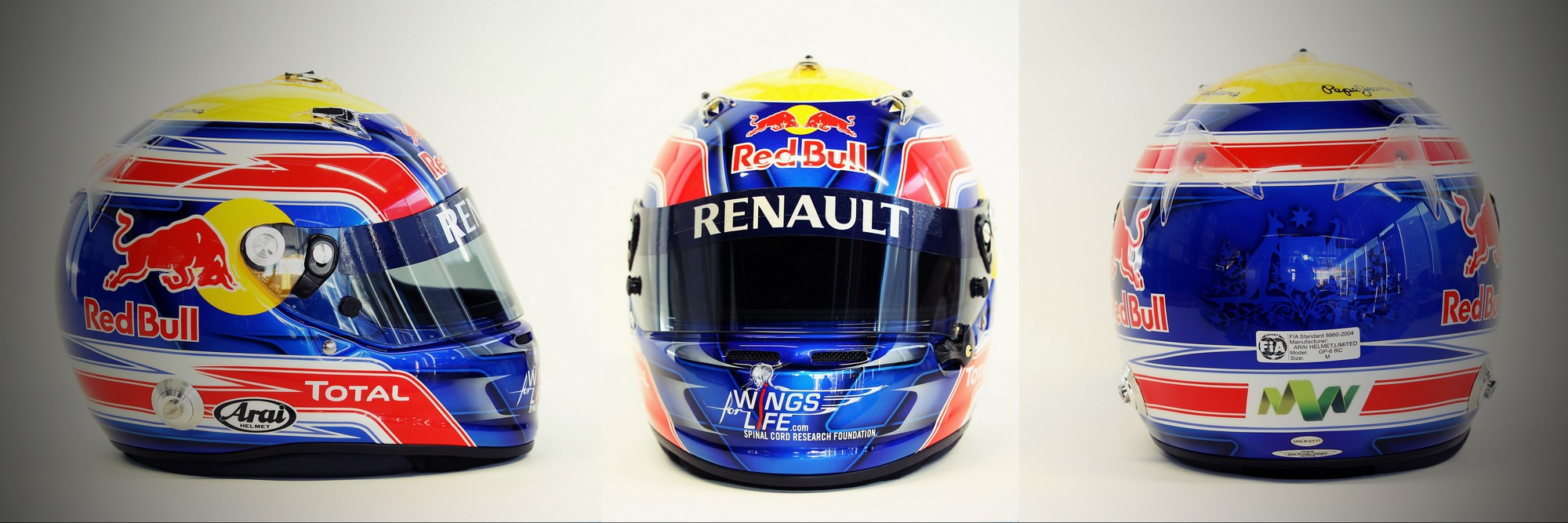 Шлем Марка Уэббера на сезон 2011 года | 2011 helmet of Mark Webber