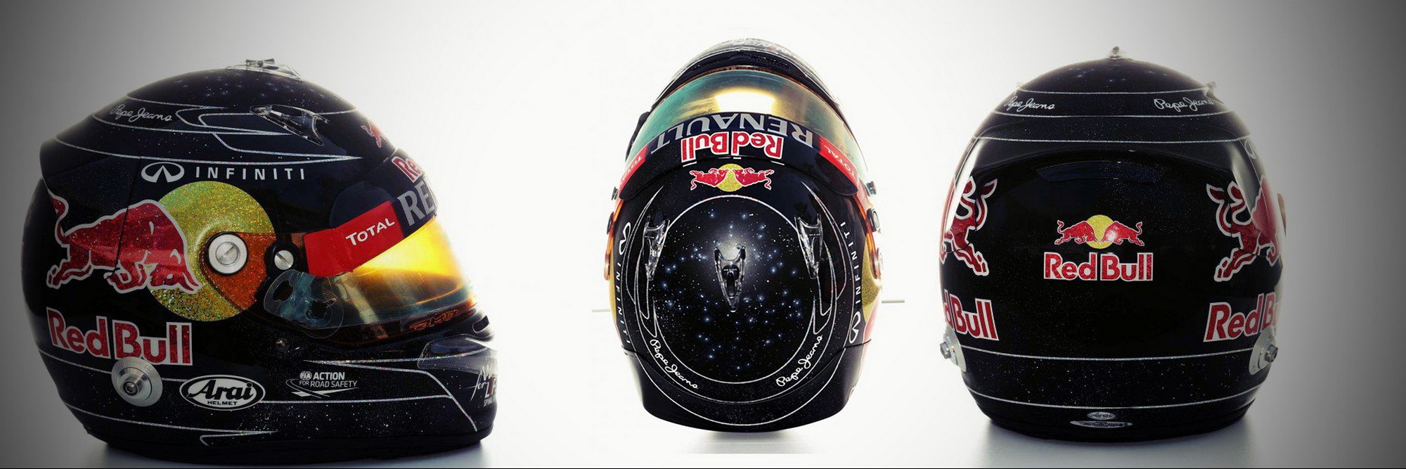 Шлем Себастьяна Феттеля на Гран-При Сингапура 2012 | 2012 Singapore Grand Prix helmet of Sebastian Vettel