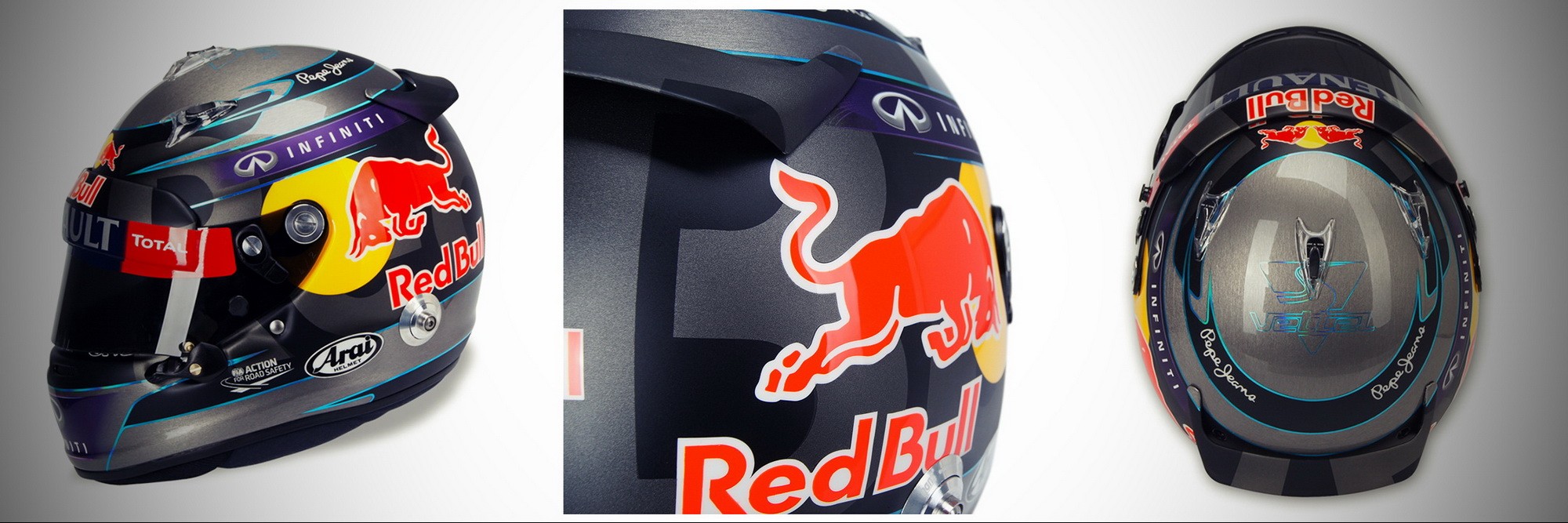 Шлем Себастьяна Феттеля на Гран-При Испании 2013 | 2013 Spanish Grand Prix helmet of Sebastian Vettel