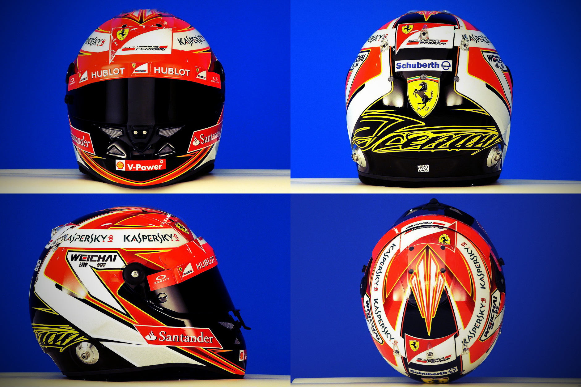 Шлем Кими Райкконена на сезон 2014 года | 2014 helmet of Kimi Raikkonen