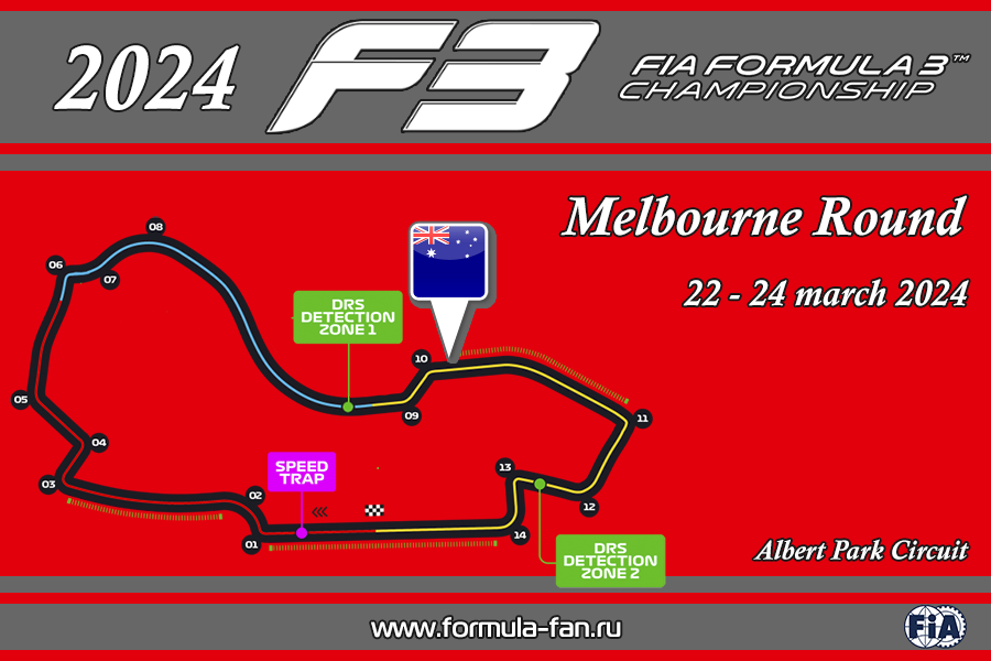 ФИА Формула-3 2024 года - Раунд 2 на трассе Альберт-Парк | FIA Formula 3 2024 Albert Park Round
