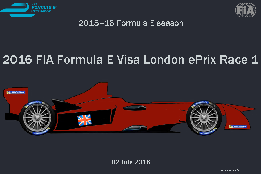 ePrix Лондона 2016 (Гонка 1) | 2016 FIA Formula E Visa London ePrix Race 1