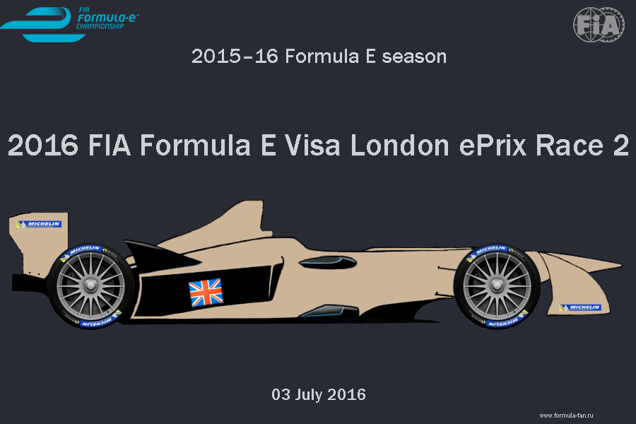 ePrix Лондона 2016 (Гонка 2) | 2016 FIA Formula E Visa London ePrix Race 2