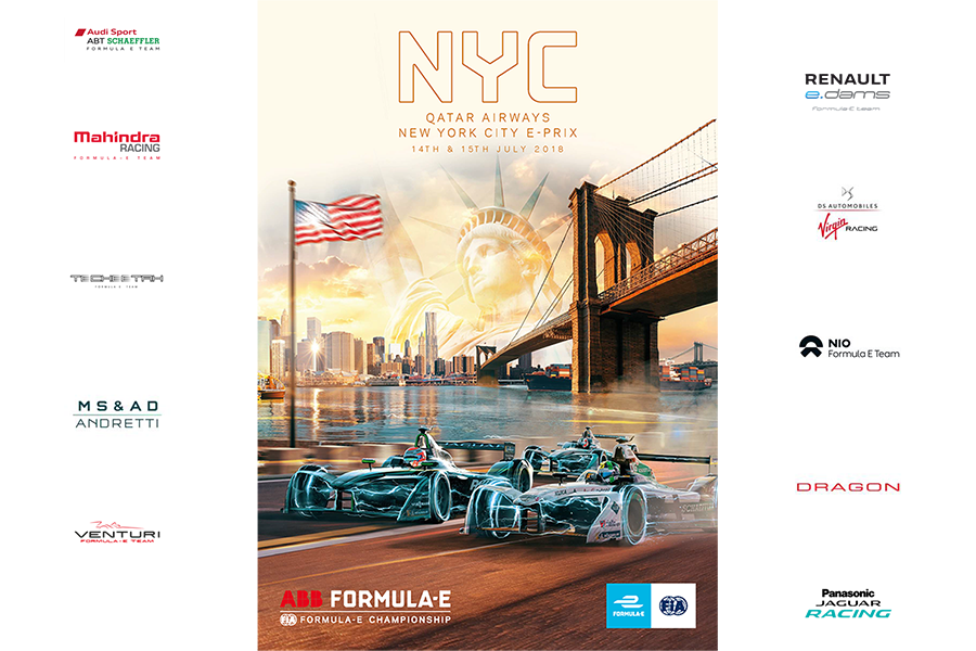 ePrix Нью-Йорка 2018 (гонка 1) | 2018 AAB Formula E Qatar Airways New York ePrix Race 1