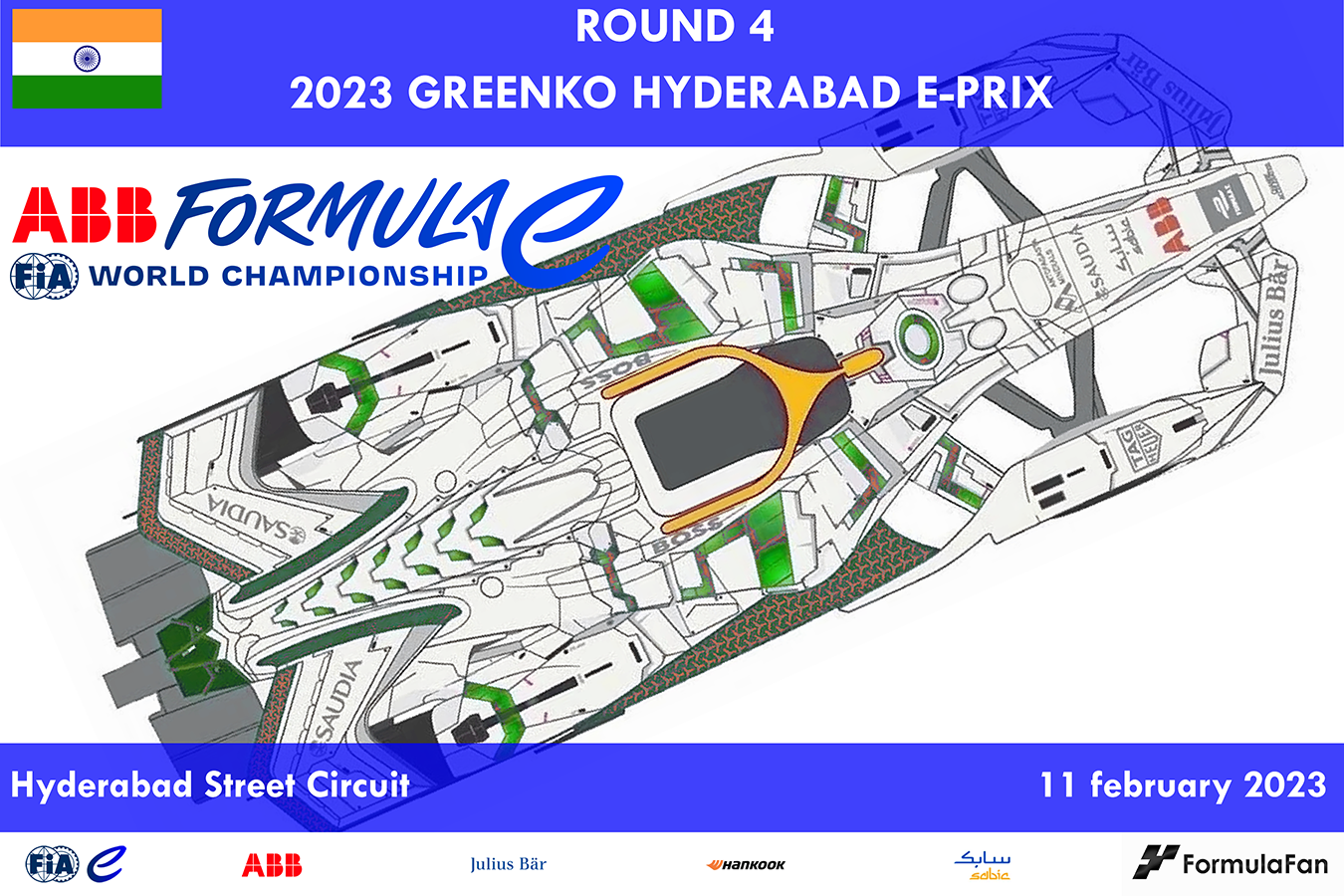 E-Prix Хайдерабада 2023 | 2023 AAB FIA Formula E GREENKO Hyderabad E-Prix