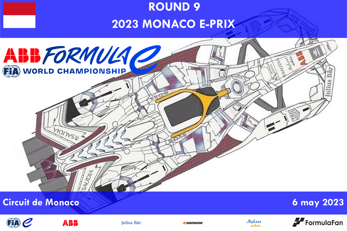 E-Prix Монако 2023 | 2023 AAB FIA Formula E Monaco E-Prix