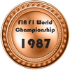 1987 bronze F1 | 1987 бронза Ф1