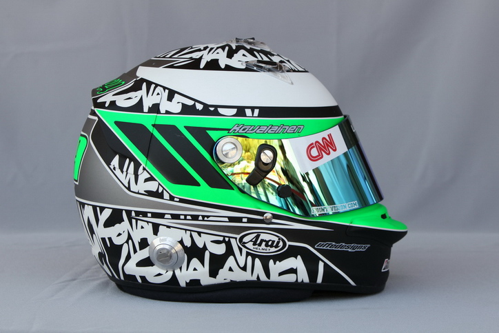 Шлем Хейкки Ковалайнена в сезоне 2010 | Heikki Kovalainen 2010 helmet