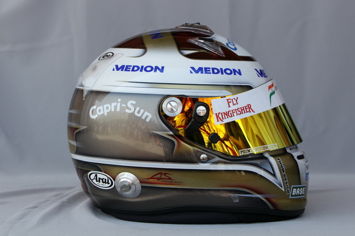 Шлем Адриана Сутиля в сезоне 2010 | Adrian Sutil 2010 helmet