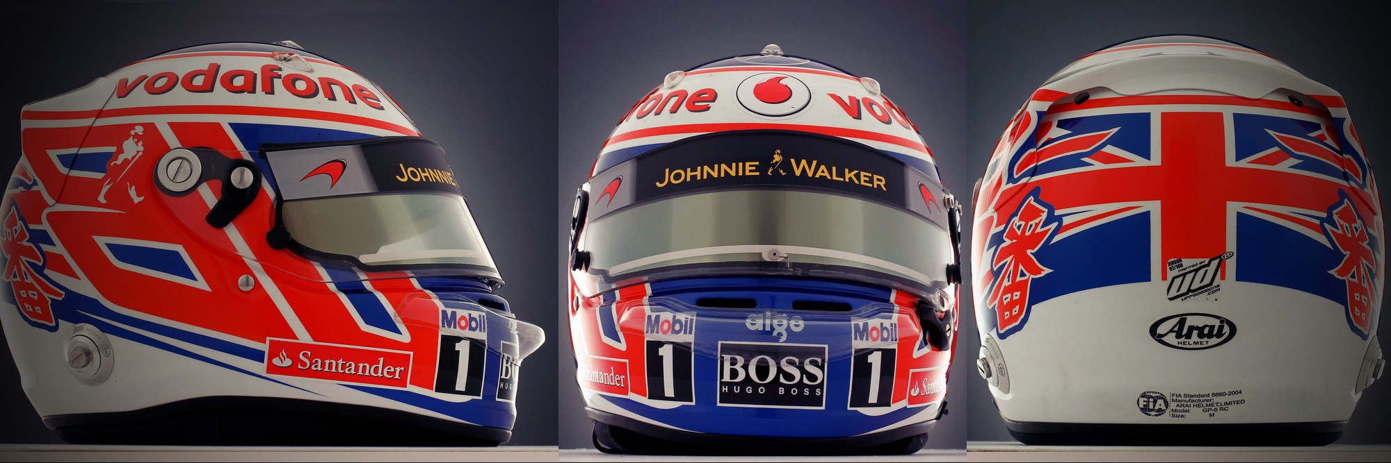 Шлем Дженсона Баттона на сезон 2011 года | 2011 helmet of Jenson Button