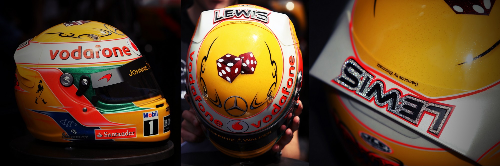 Шлем Льюиса Хэмилтона на Гран-При Монако 2011 | 2011 Monaco Grand Prix helmet of Lewis Hamilton