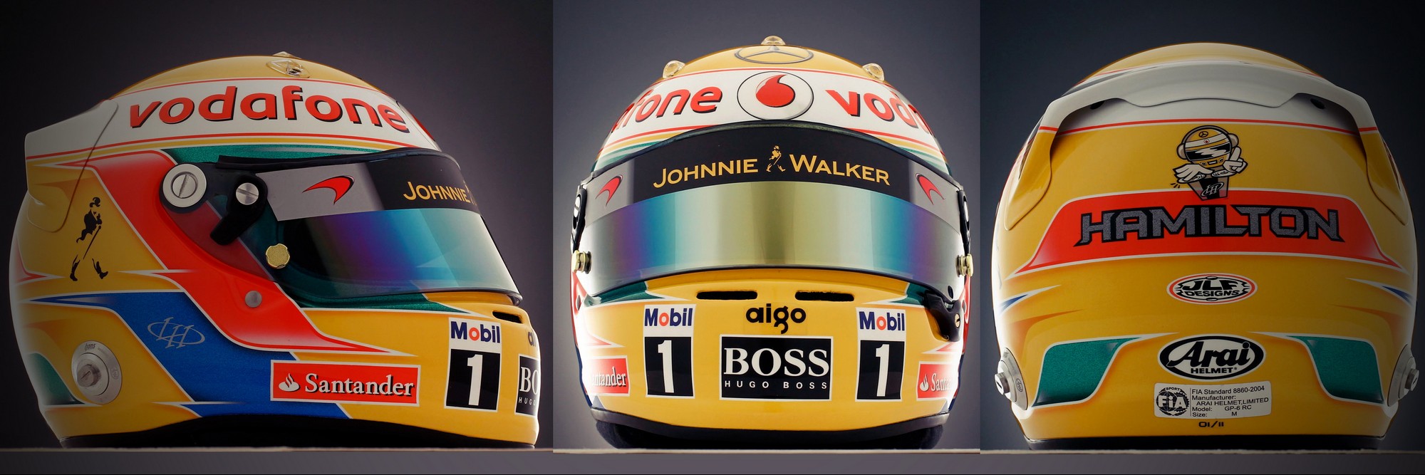 Шлем Льюиса Хэмилтона на сезон 2011 года | 2011 helmet of Lewis Hamilton