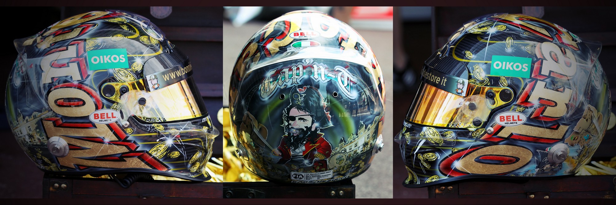 Шлем Витантонио Лиуцци на Гран-При Монако 2011 года | 2011 Monaco Grand Prix helmet of Vitantonio Liuzzi