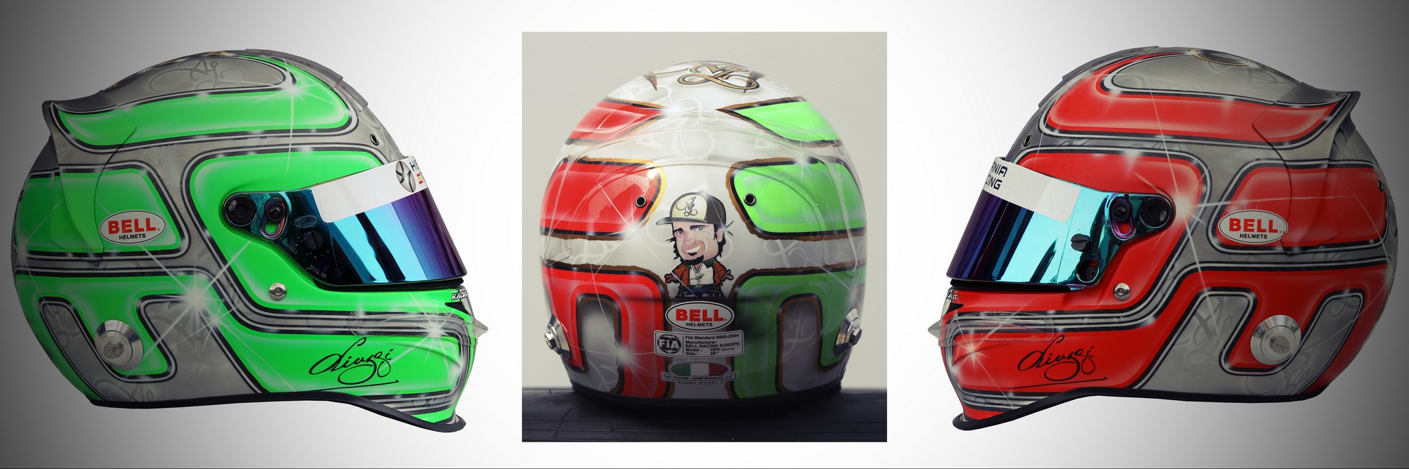 Шлем Витантонио Лиуцци на сезон 2011 года | 2011 helmet of Vitantonio Liuzzi