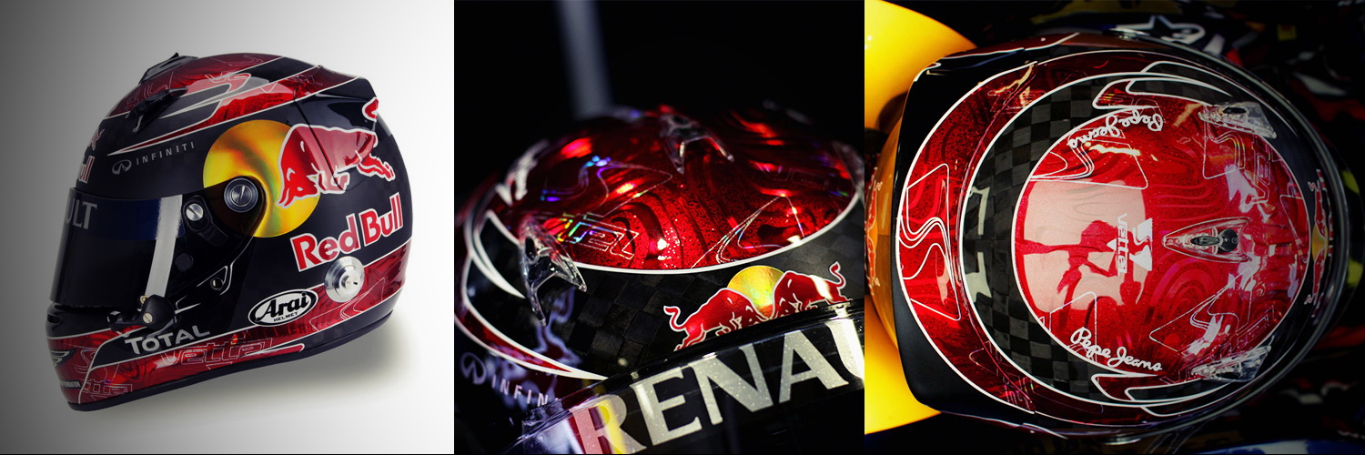 Шлем Себастьяна Феттеля на Гран-При Италии 2011 | 2011 Italian Grand Prix helmet of Sebastian Vettel