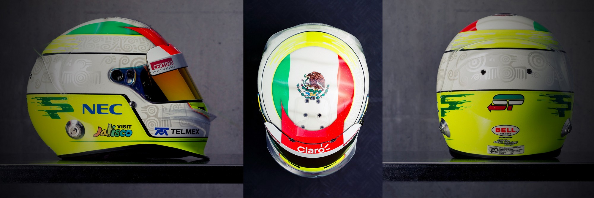 Шлем Серхио Переса на сезон 2012 года | 2012 helmet of Sergio Perez