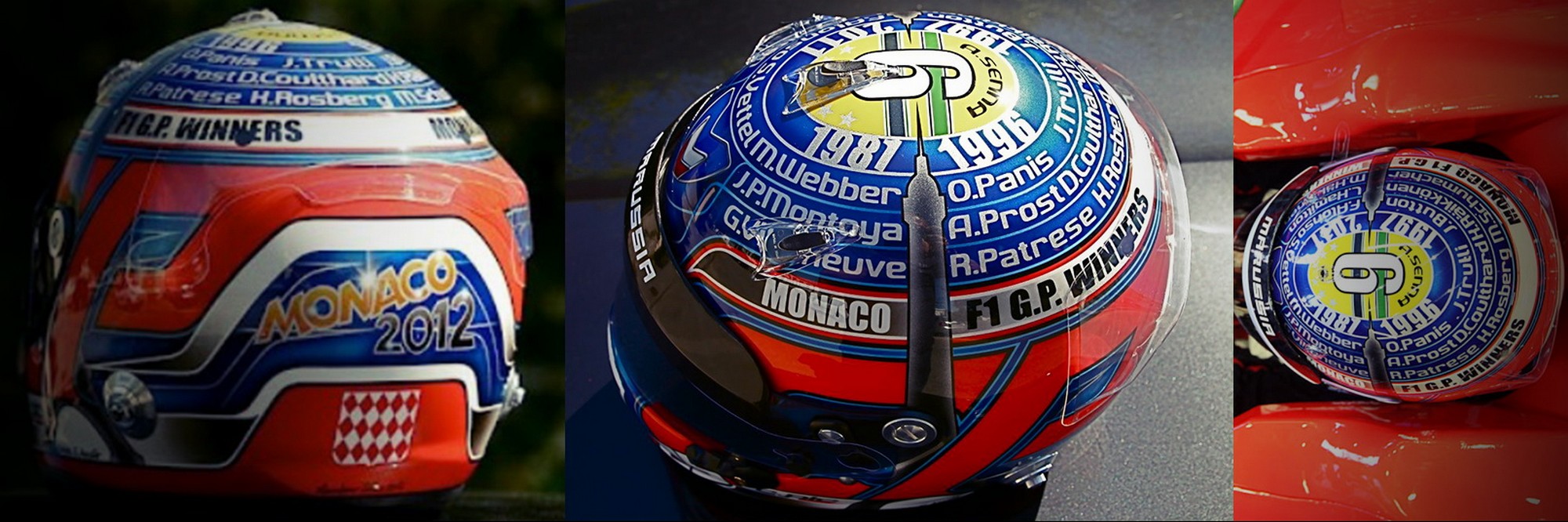 Шлем Шарля Пика на Гран-При Монако 2012 | 2012 Monaco Grand Prix helmet of Charles Pic