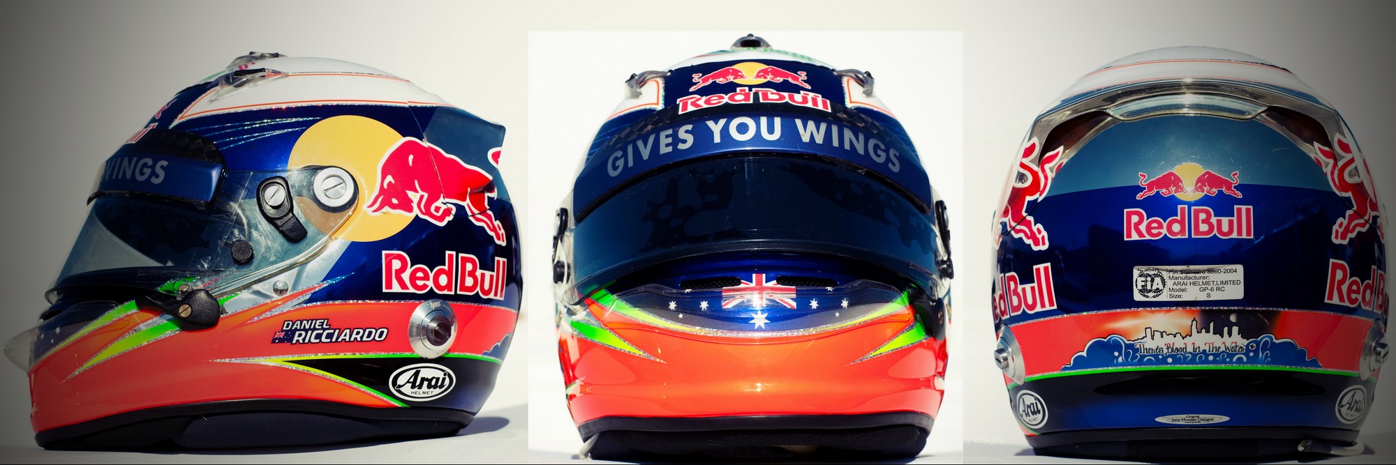 Шлем Даниэля Риккьярдо на сезон 2012 года | 2012 helmet of Daniel Ricciardo