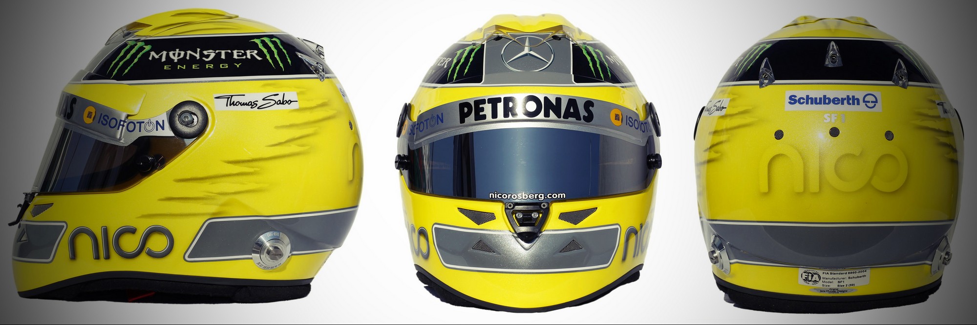 Шлем Нико Росберга на сезон 2012 года | 2012 helmet of Nico Rosberg