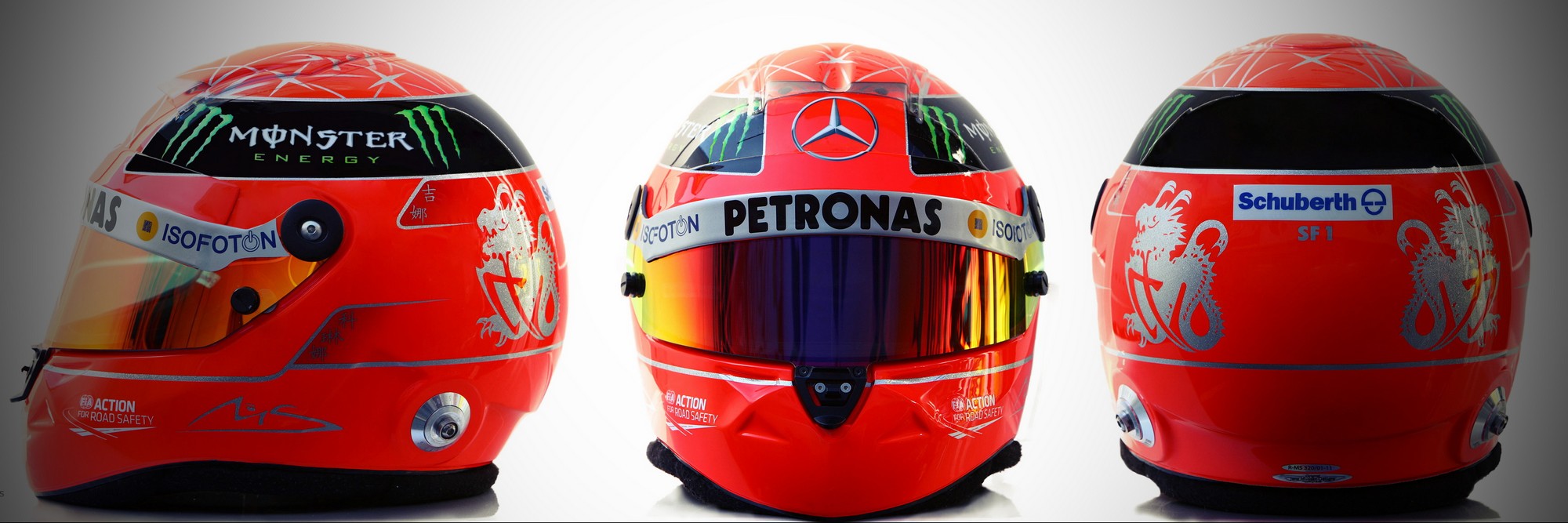 Шлем Михаэля Шумахера на сезон 2012 года | 2012 helmet of Michael Schumacher
