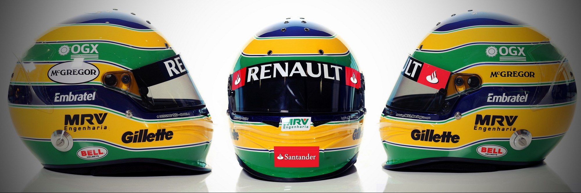 Шлем Бруно Сенны на сезон 2012 года | 2012 helmet of Bruno Senna