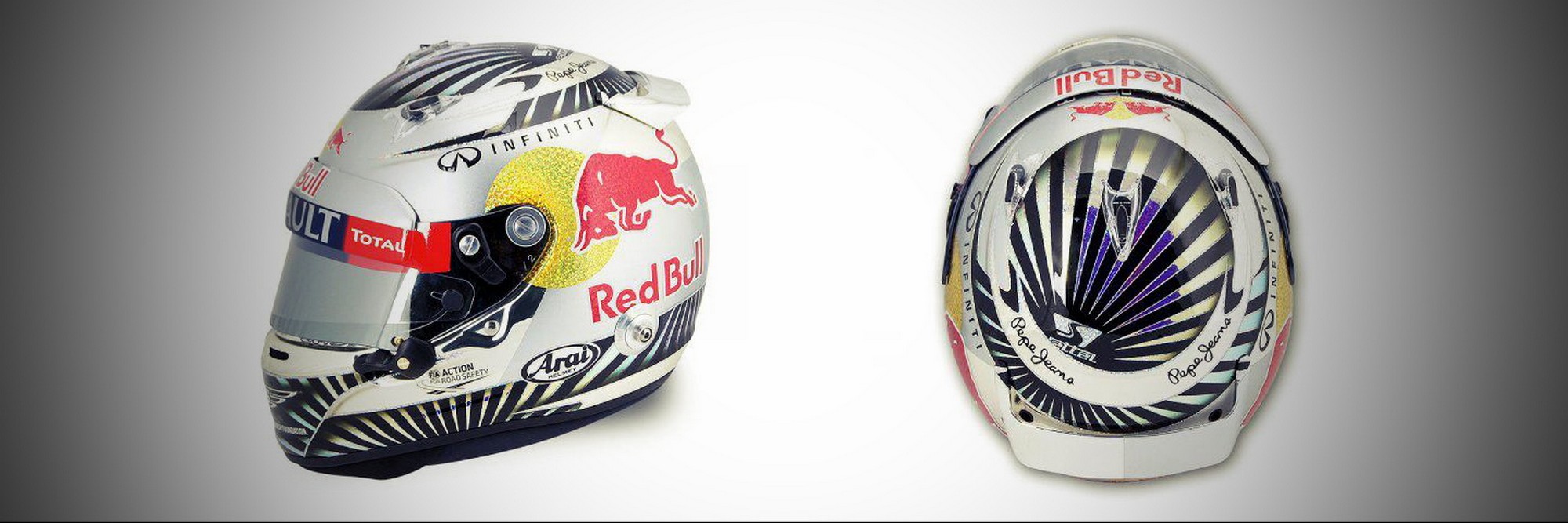 Шлем Себастьяна Феттеля на Гран-При Абу-Даби 2012 | 2012 Abu Dhabi Grand Prix helmet of Sebastian Vettel