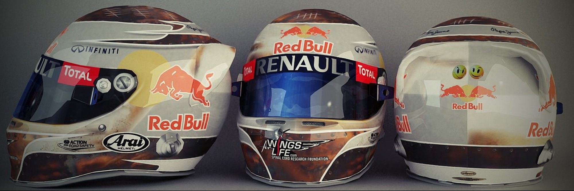 Шлем Себастьяна Феттеля на Гран-При Италии 2012 | 2012 Italian Grand Prix helmet of Sebastian Vettel