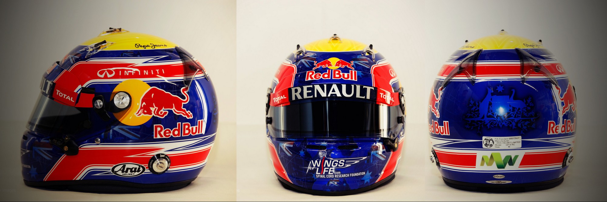 Шлем Марка Уэббера на сезон 2012 года | 2012 helmet of Mark Webber