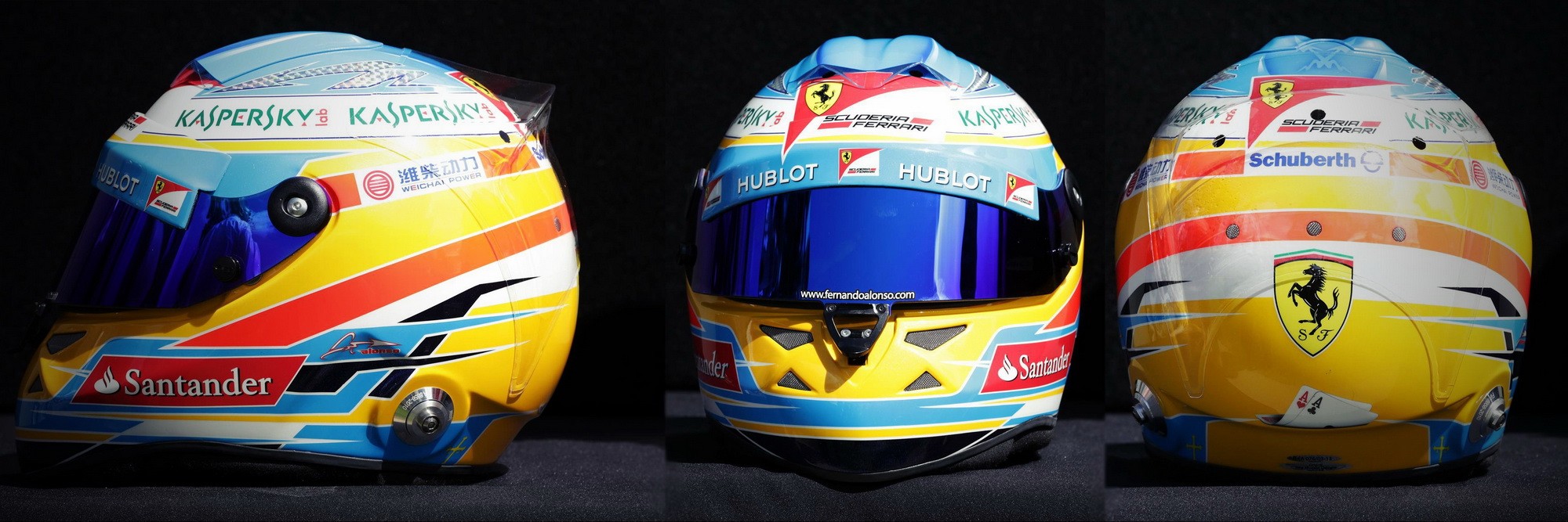 Шлем Фернандо Алонсо на сезон 2013 года | 2013 helmet of Fernando Alonso