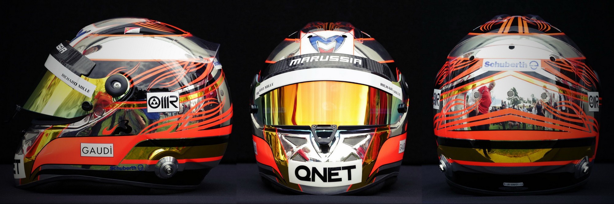 Шлем Жюля Бьянки на сезон 2013 года | 2013 helmet of Jules Bianchi