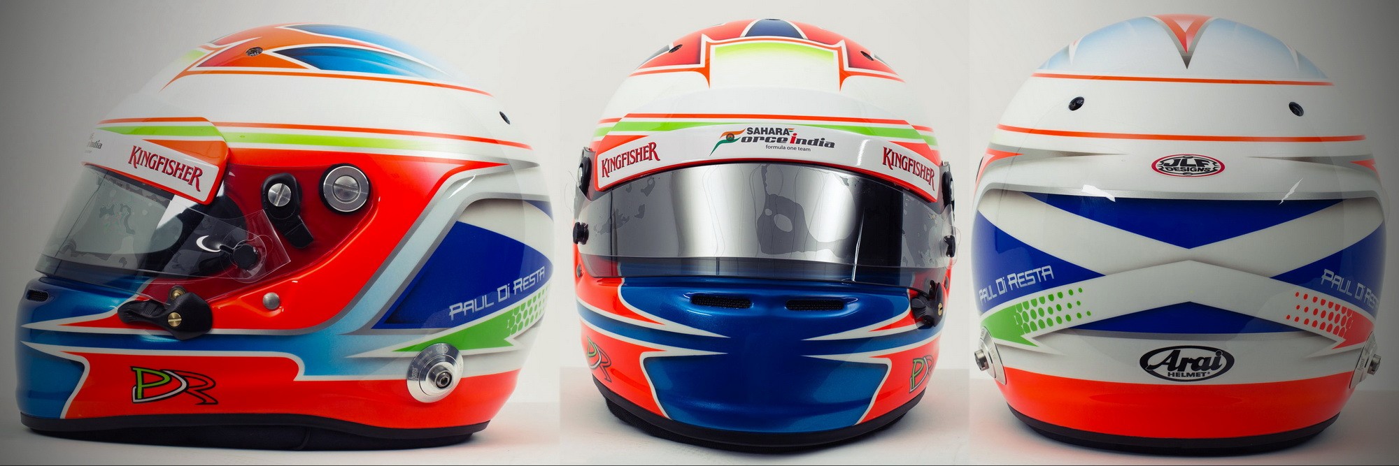 Шлем Пола ди Ресты на сезон 2013 года | 2013 helmet of Paul di Resta