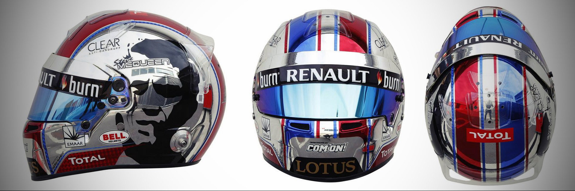 Шлем Романа Грожана на Гран-При США 2013 | 2013 USA Grand Prix helmet of Romain Grosjean