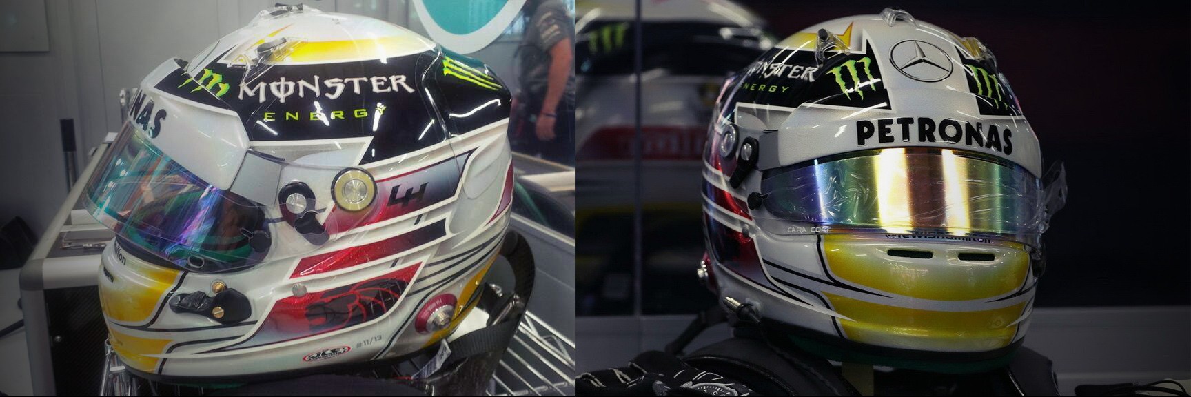 Шлем Льюиса Хэмилтона на Гран-При Сингапура 2013 | 2013 Singapore Grand Prix helmet of Lewis Hamilton
