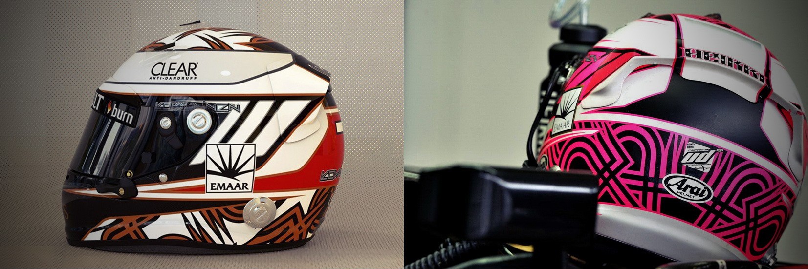 Шлем Хейкки Ковалайнена на сезон 2013 года | 2013 helmet of Heikki Kovalainen