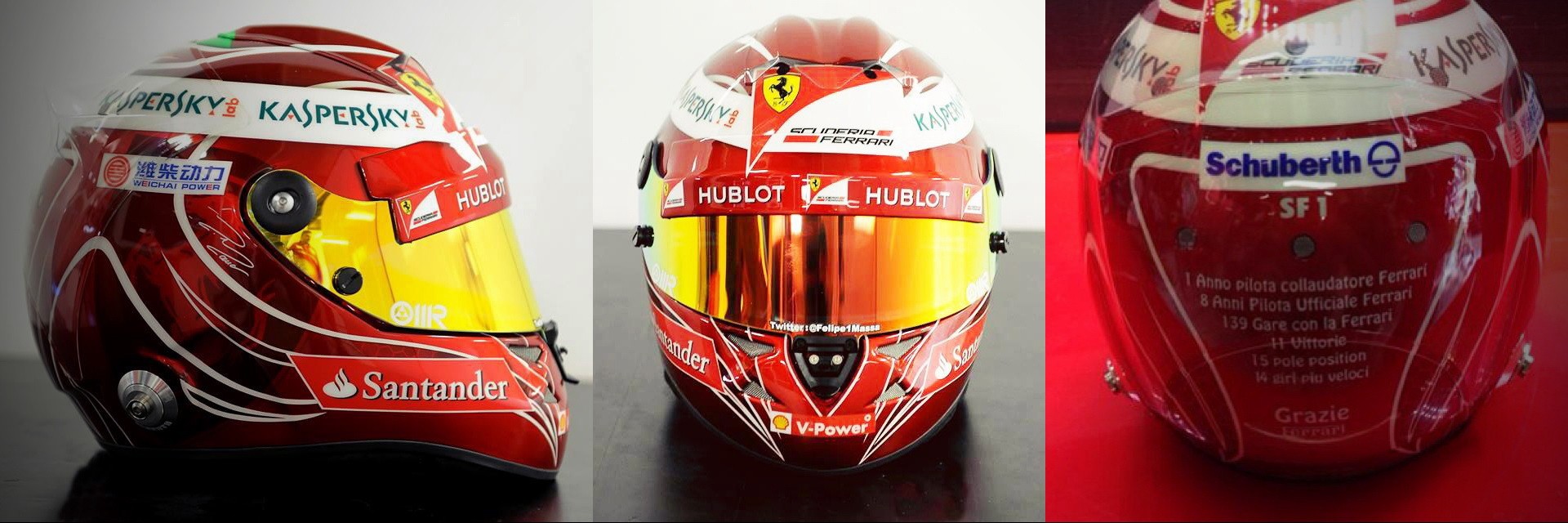 Шлем Фелипе Массы на Гран-При Бразилии 2013 | 2013 Brazilian Grand Prix helmet of Felipe Massa