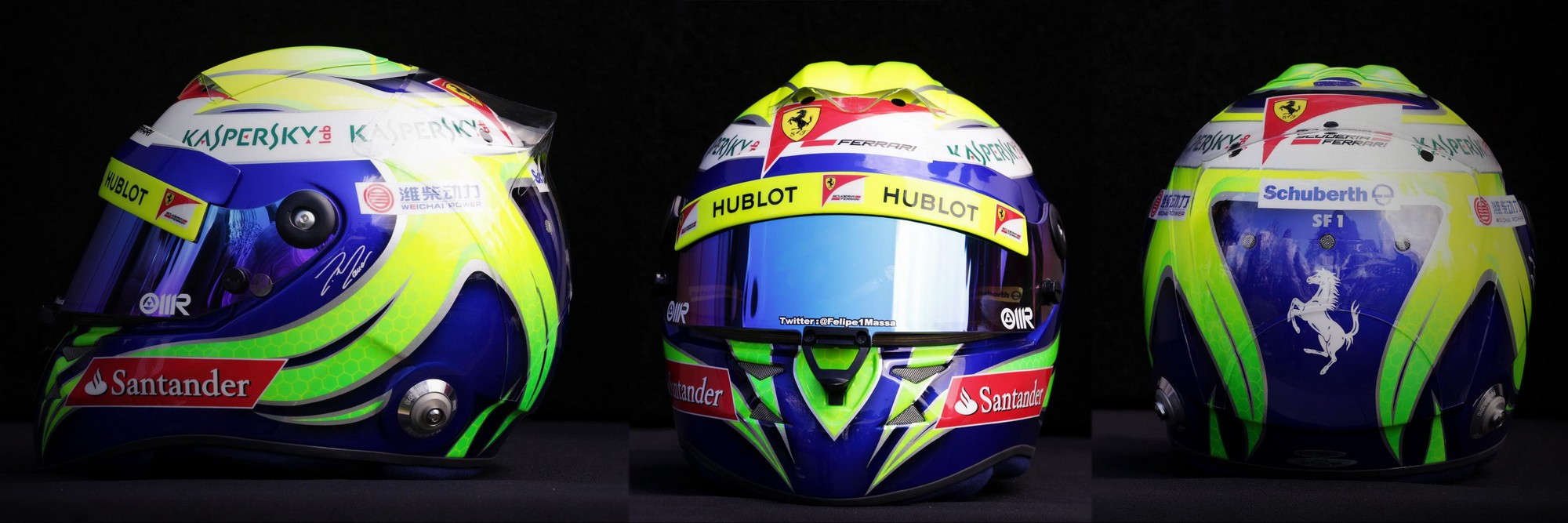 Шлем Фелипе Массы на сезон 2013 года | 2013 helmet of Felipe Massa