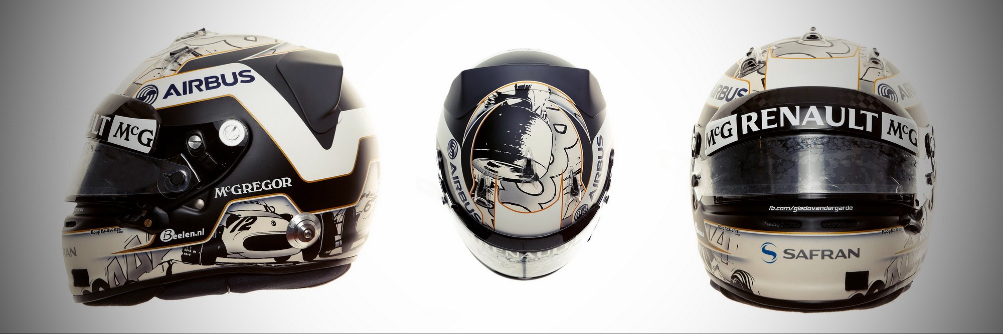 Шлем Гидо ван дер Гарде на сезон 2013 года | 2013 helmet of Giedo van der Garde
