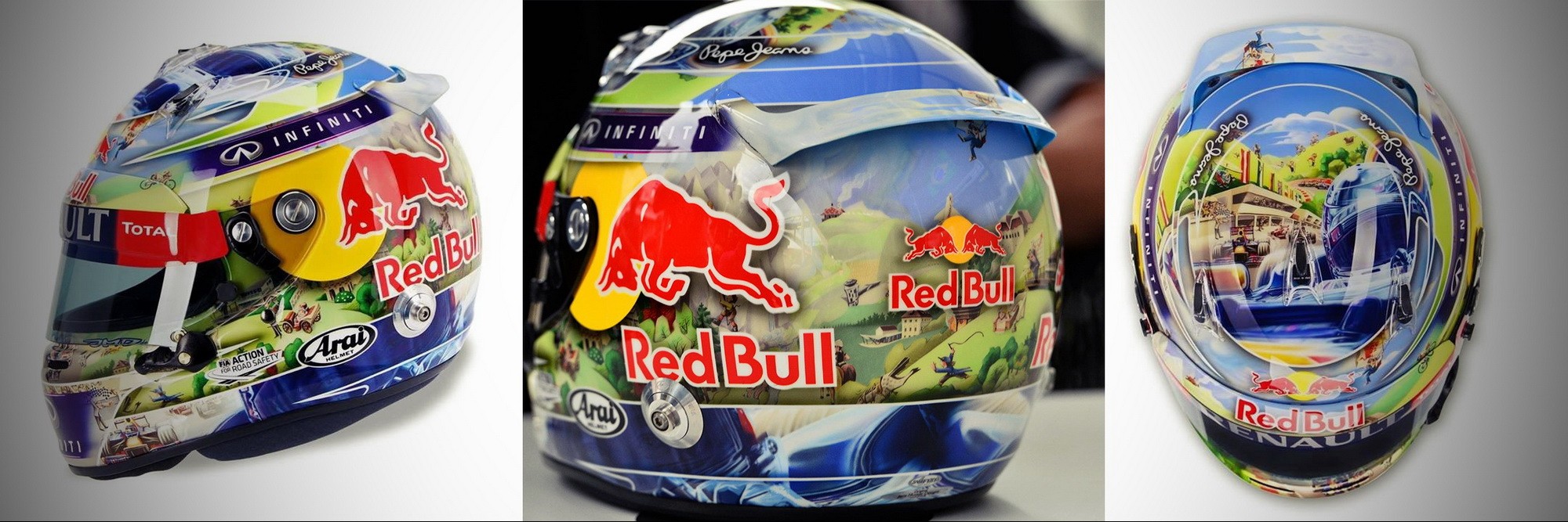 Шлем Себастьяна Феттеля на Гран-При Бразилии 2013 | 2013 Brazilian Grand Prix helmet of Sebastian Vettel