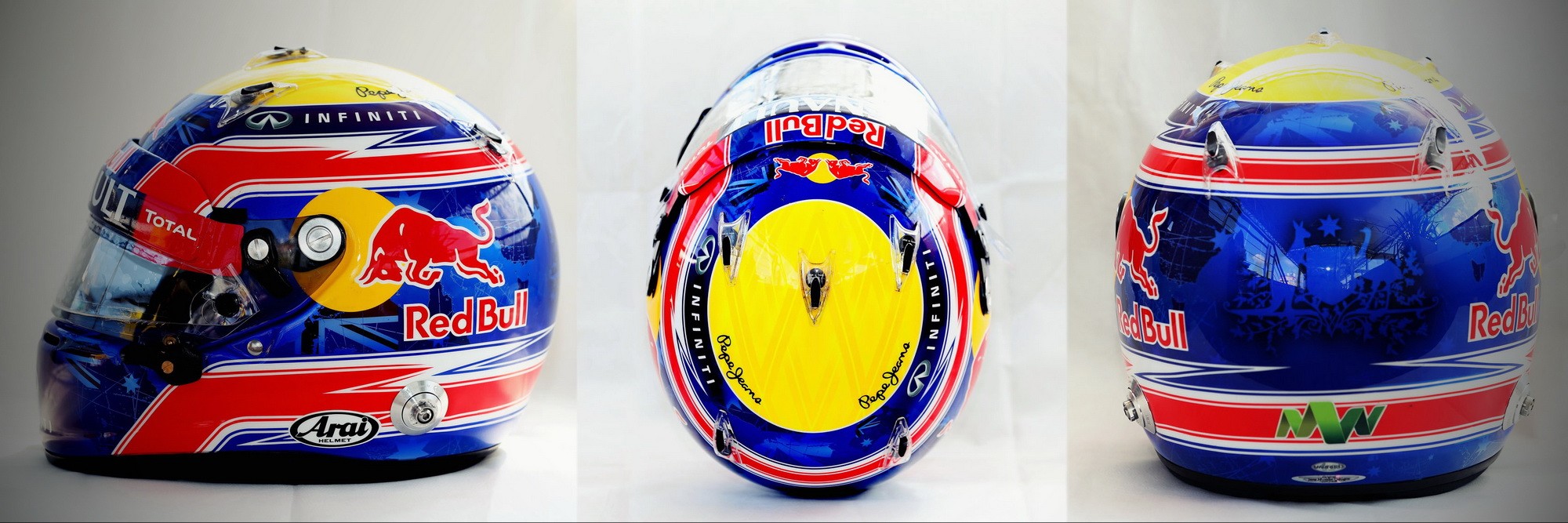Шлем Марка Уэббера на сезон 2013 года | 2013 helmet of Mark Webber
