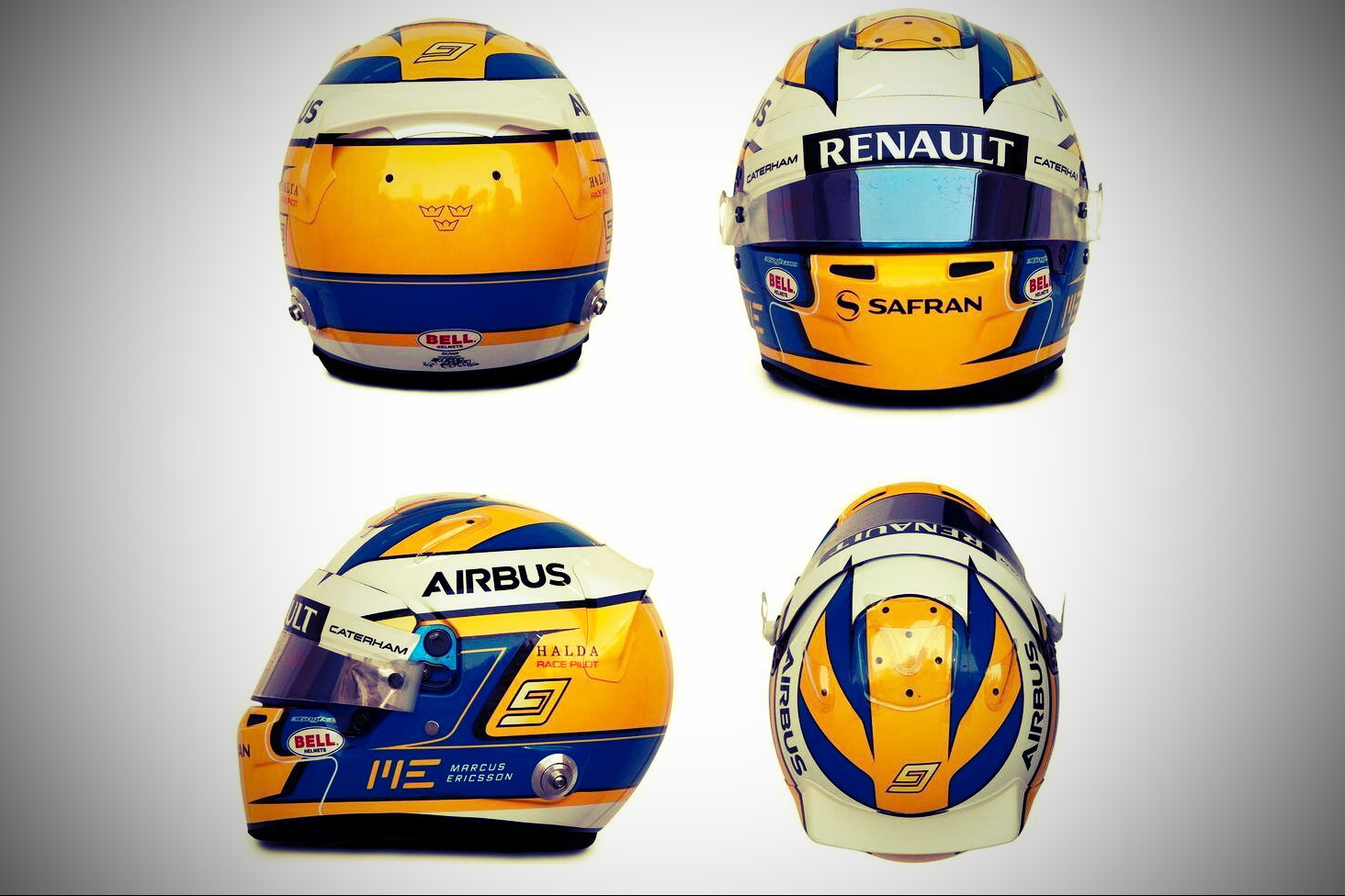 Шлем Маркуса Эрикссона на сезон 2014 года | 2014 helmet of Marcus Ericsson