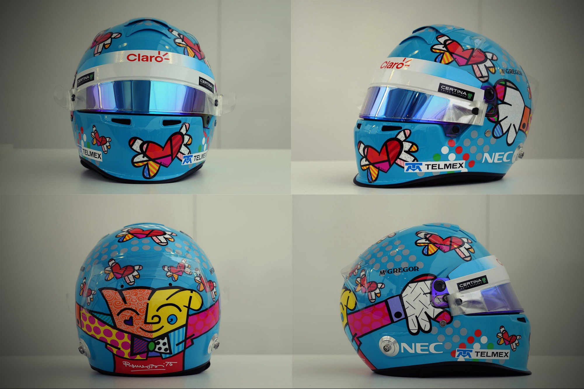 Шлем Эстебана Гутьерреса на Гран-При Монако 2014 | 2014 Monaco Grand Prix helmet of Esteban Gutierrez