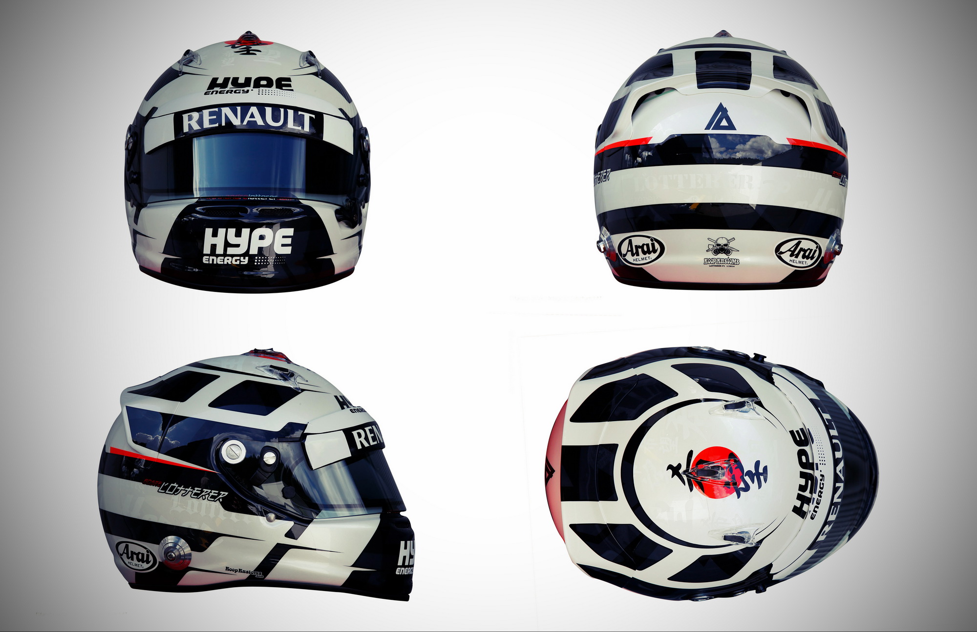 Шлем Андре Лоттерера на сезон 2014 года | 2014 helmet of Andre Lotterer