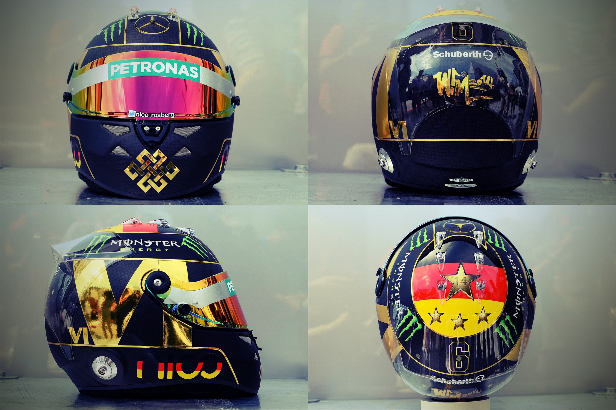 Шлем Нико Росберга на Гран-При Германии 2014 года | 2014 German Grand Prix helmet of Nico Rosberg