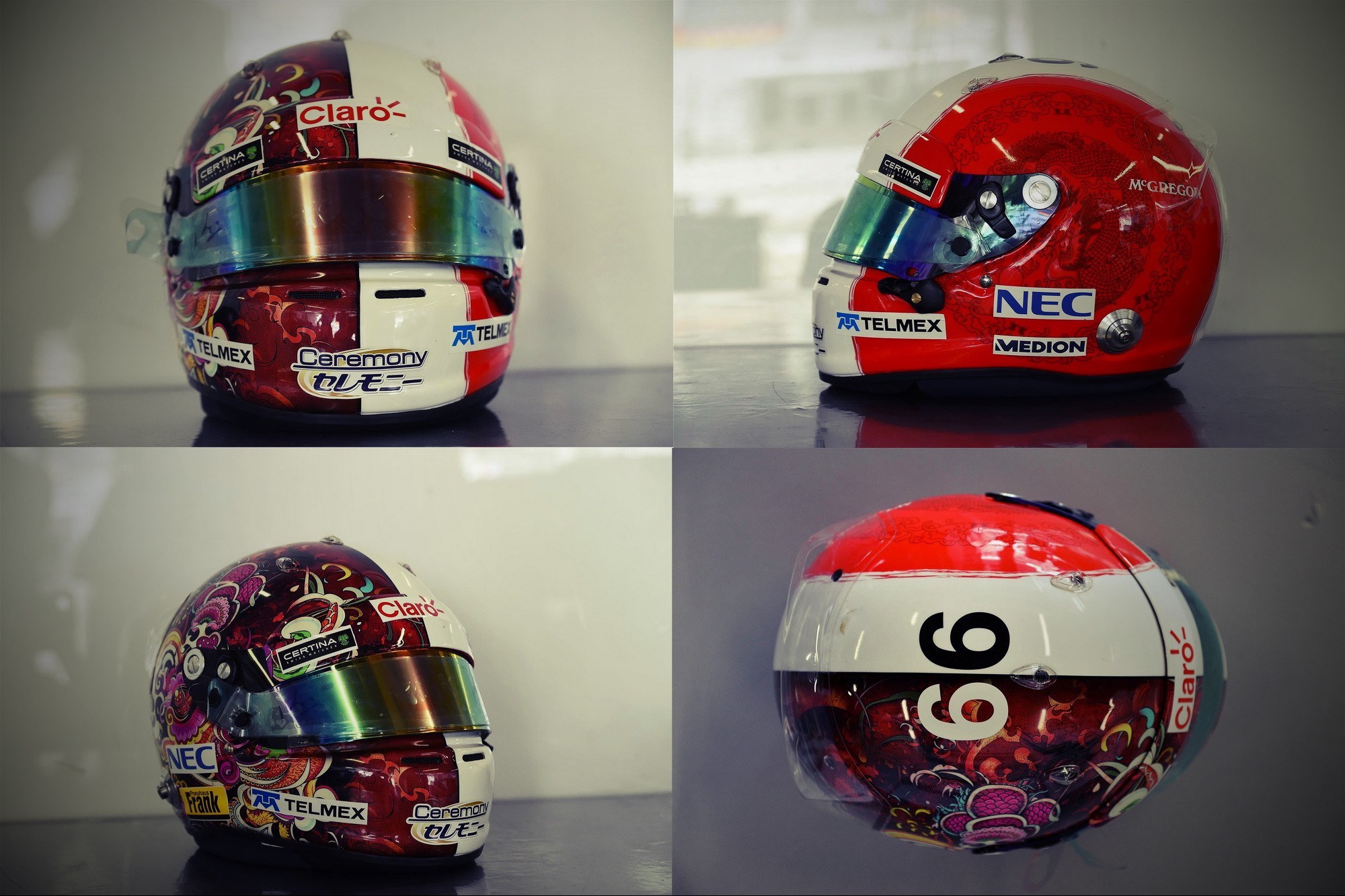 Шлем Адриана Сутиля на Гран-При Японии 2014 | 2014 Japanese Grand Prix helmet of Adrian Sutil